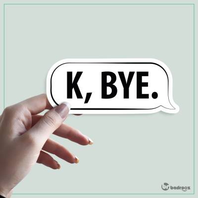 استیکر و برچسب اوکی بای K bye