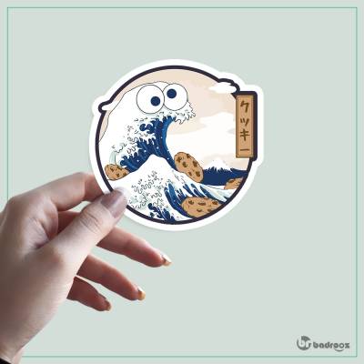 استیکر و برچسب موج عظیم کاناگاوا - The Great Wave off Kanagawa
