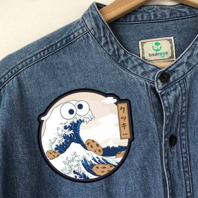 پچ حرارتی (برچسب لباس) موج عظیم کاناگاوا - The Great Wave off Kanagawa