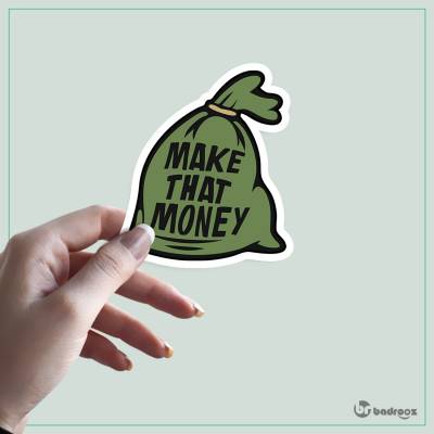 استیکر و برچسب make that money
