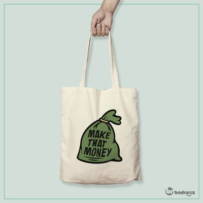 کیف خرید کتان (توت بگ) make that money