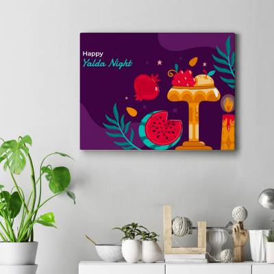 تابلو کنواس (بوم) یلدایی ۳