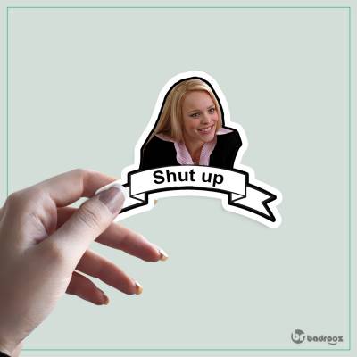 استیکر و برچسب shut up